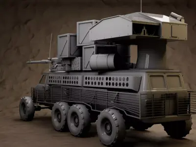 Armored Combat Truck  3D model