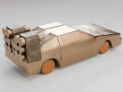 Delorean Time Machine 3D model