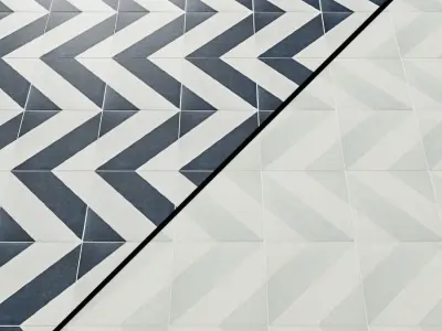 Auteur Diamond Sage Matte 9x9 Porcelain Tile Pattern 1 3D model