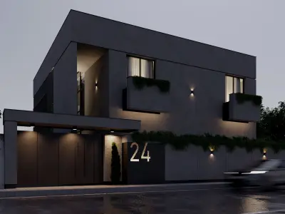 Modern Villa No-1 3D model