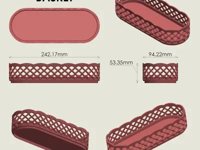 Stationery Basket 3D print model