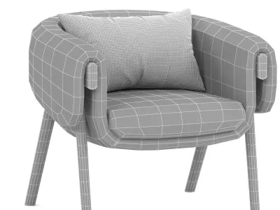 bulo monica 3d model Low-poly 3D model