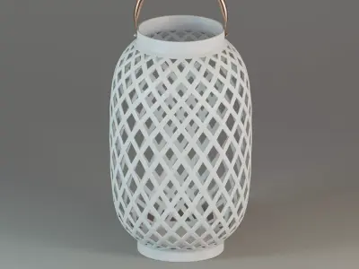 Criss-Crossed metalic lantern 3D model