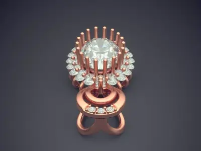 Very Luxury Pendant Covered In Diamonds CAD 5278 3D print model