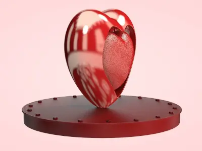 Heart - Home Decor Low-poly 3D model