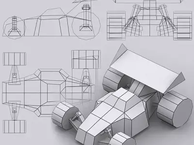 3DRT - Road Rush Extreme Buggies  Low-poly 3D model