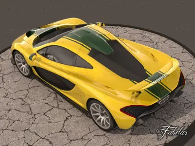 McLaren P1 Low-poly 3D model