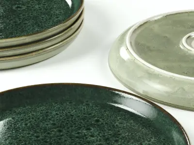 Bitz - Gastro plate 21 cm green 3D model