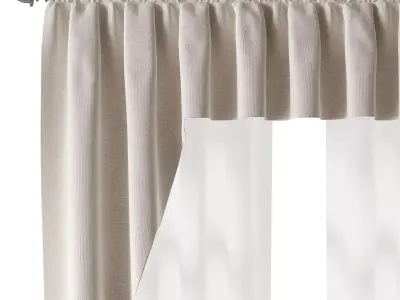 Curtains 01 3D model