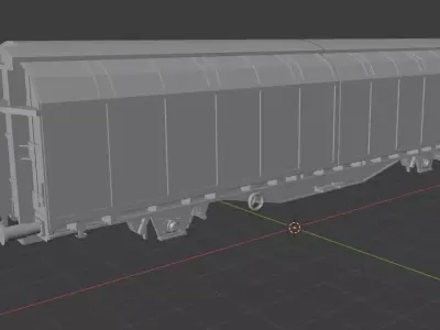 H0 1-87 scale Hbbins 306 freight car 3D print model