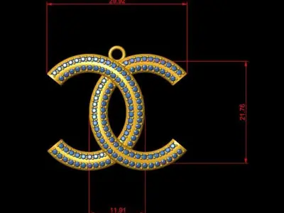 Diamond Pendant 3D print model