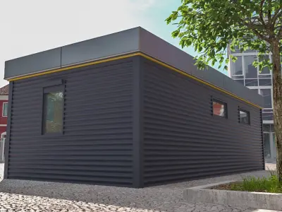 MOBILE CAR WASH 36m2  3D model