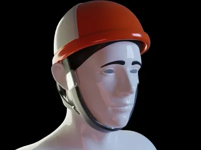 Bicycle Helmet Low-poly 3D model by akila-kumara