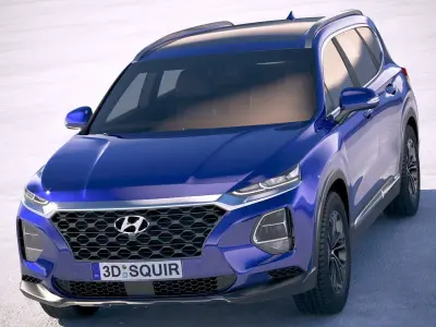 Hyundai SantaFe 2019 3D model
