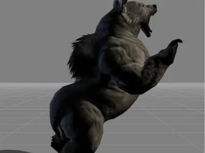 Bear Brown V3 Low-poly 3D model