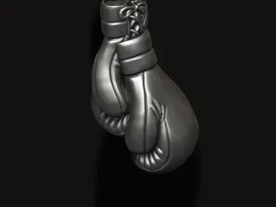 boxing gloves pendant 3D print model
