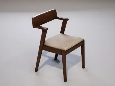 Chair 02 Low-poly 3D model