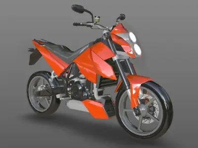  KTM Duke Bike New Design 2023 3D model Game Ready Asset Low-poly 3D model