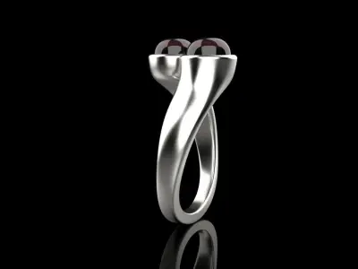 Cabochon ring model 512 3D print model