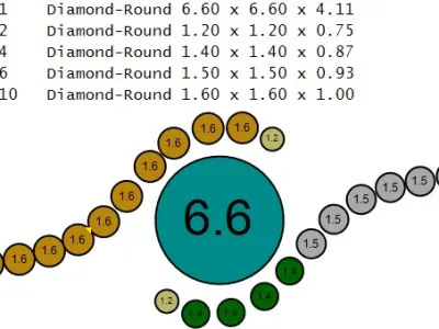 ELEGANT BLACK CRYSTAL RING 3D PRINTABLE MODEL 3D print model