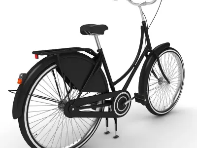 Azor European City Bicycle 3D model