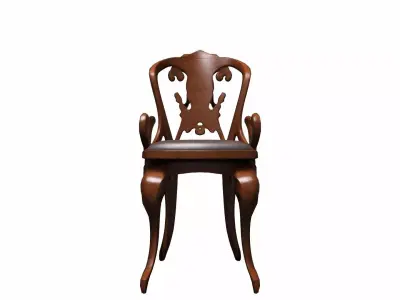 3d Model  Restaurant Interior With Comfortable Side Chair   3D model