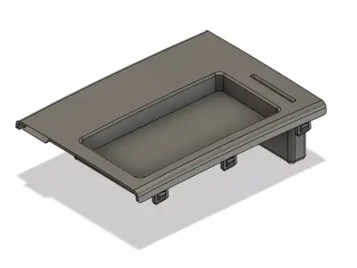 Mazda 5 center console with phone and card holder 3D print model