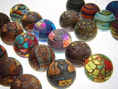 The Stylized Vault 375   Stylized PBR Mega Pack Texture Library Texture