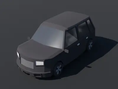 10 Low poly City Vehicles Low-poly 3D model
