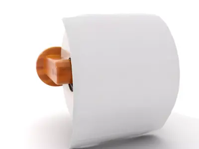Wooden Toilet Roll Holder model pack Low-poly 3D model