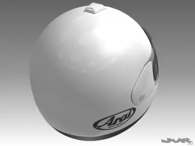 Motorcycle Helmet 3D model 2