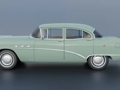 Buick Special 4-Door Sedan 1954 3D print model