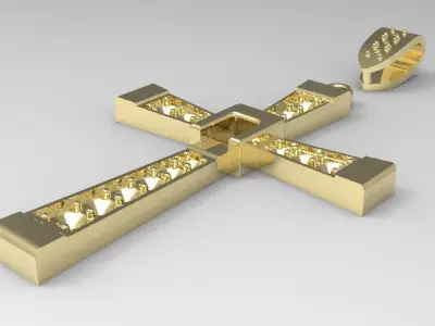 Cross diamond 3D print model