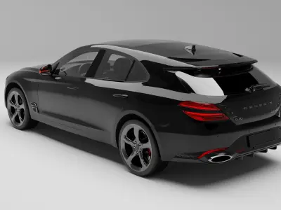 Hyundai-Genesis-G70-2024 with Interior 3D model