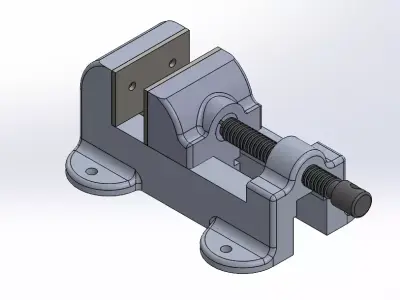 Bench Vise 3D model