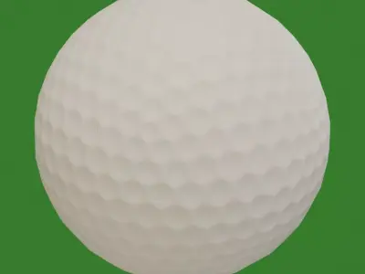 Golf ball Low-poly 3D model buy