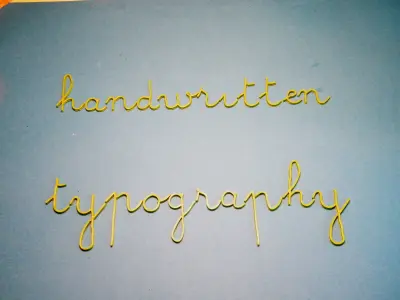 HANDWRITTEN TYPOGRAPHY 3D print model