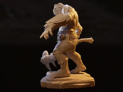 Wild troll printable 3D print model