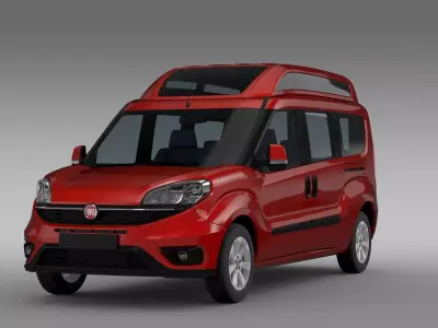 Fiat Doblo HighRoof Maxi 263 2017 3D model
