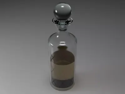classy Bottle Model - 3ds Max Free 3D model