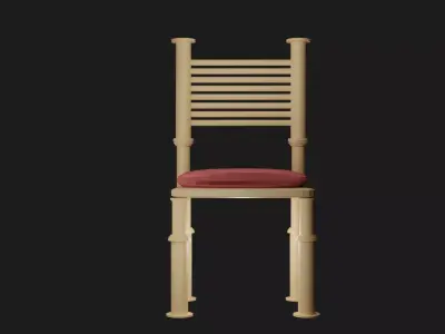 Wooden Chair  Free 3D model