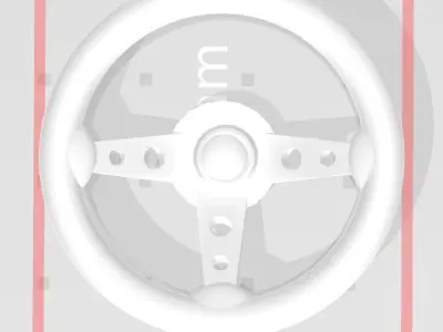 RC Car Drift Racing Steering Wheel 1 10 Accesories 3D print model