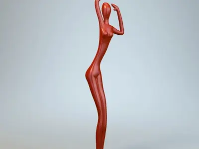Sculpture Dance Woman P 3D print model