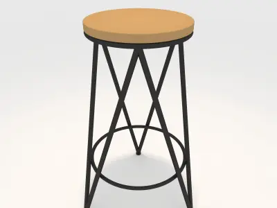 Bar Stool 3 3D model purchase