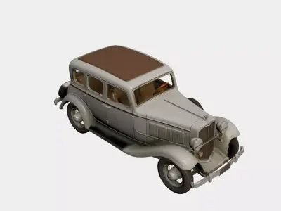 1930s Early Vintage Touring 3D model 3D model