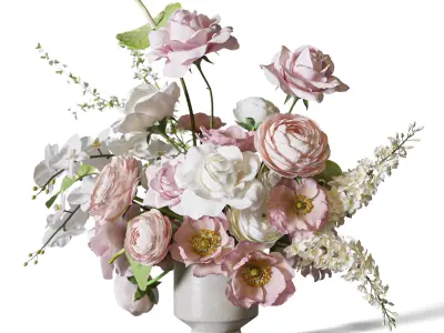 Flower Set 097 3D model