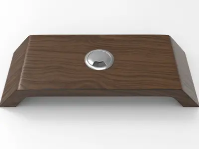 Cedes Monitor Stand Low-poly 3D model