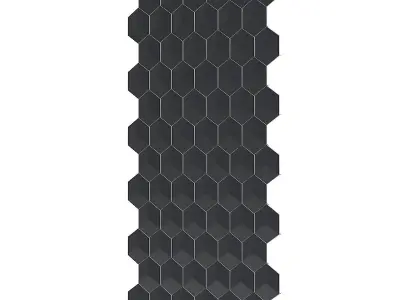 Black Wall Panel 3D model