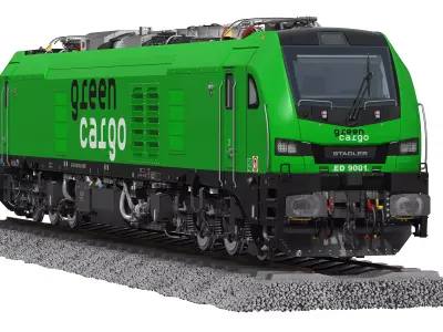 Stadler Euro Dual Green Cargo 3D model