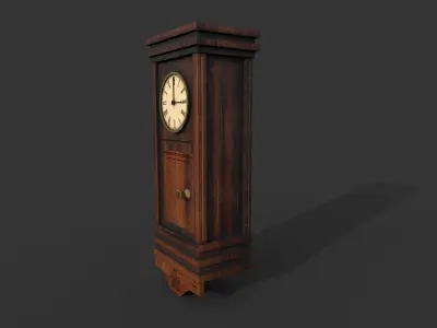 Old Clock Low-poly 3D model